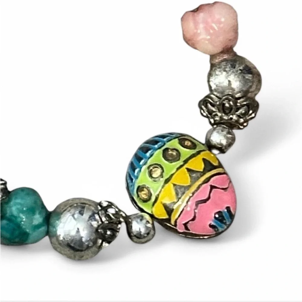 Vintage Colorful Easter‎ Charm Bracelet